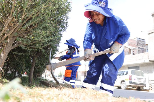 FORTALECEN MANTENIMIENTO Y LIMPIEZA DE LAS JARDINERÍAS EN VEREDAS DE CHILCA