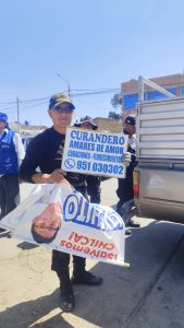 CHILCA INICIA RETIRO DE PROPAGANDAS EN LA VÍA PÚBLICA