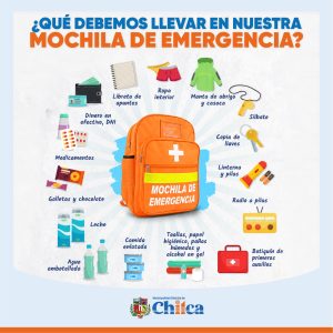 MOCHILA DE EMERGENCIA, CLAVE PARA PROTEGER A LA FAMILIA